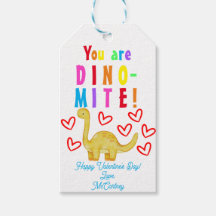Du är DINO-Mite Kids Valentines Märkre
