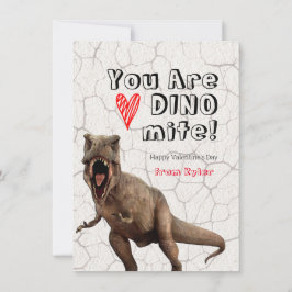 Du är DINOmite Classroom Valentines kort