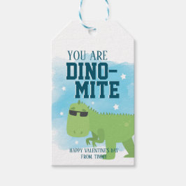 Du är Dinomite Personlig Valentines day Presentetikett