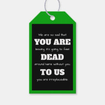 [Du är död för oss] Lustigt Lämnande medarbetare