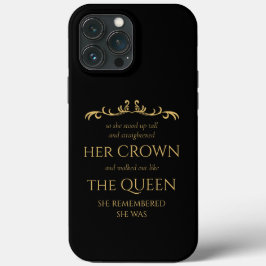 Du är drottningens Elegant Modern Typography Black