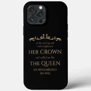 Du är drottningens Elegant Modern Typography Black