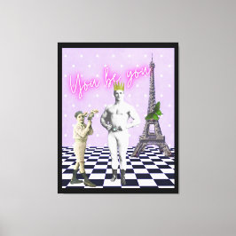 Du är du som ger dig makt åt poppkonst canvastryck