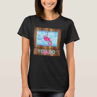 Du är Du Upp och Ner Flamingo T Shirt