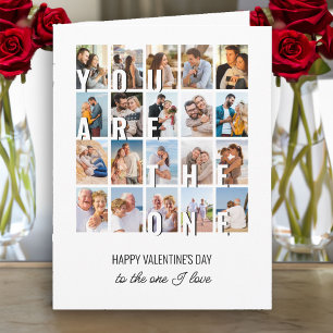Du är en 20 fotokollage Valentine Kort