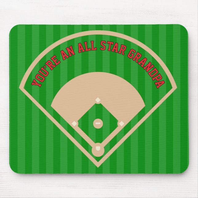 Du är en All Star Baseball Fält-gåva Musmatta (Framsidan)