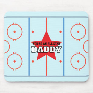 Du är en All Star Hockey Rink Personlig Gift Musmatta