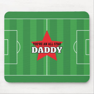Du är en All Star Soccer Fält Personlig Gift Musmatta