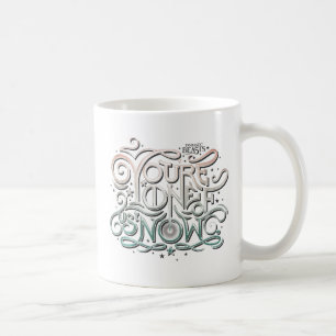 Du är en av oss nu färgstark grafik kaffemugg