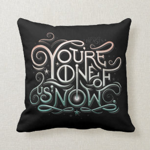 Du är en av oss nu färgstark grafik kudde