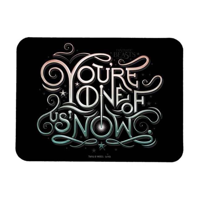 Du är en av oss nu färgstark grafik magnet (Horisontell)