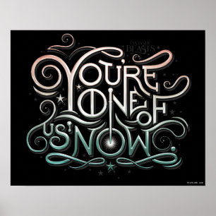 Du är en av oss nu färgstark grafik poster