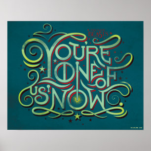 Du är en av oss nu Grönt Graphic Poster