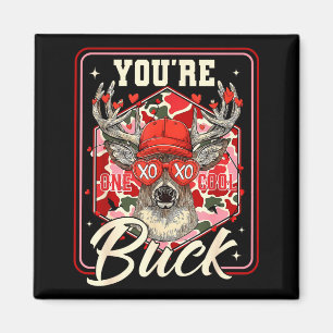 Du är en cool buck kamuflage Alla hjärtans dag Hu Magnet