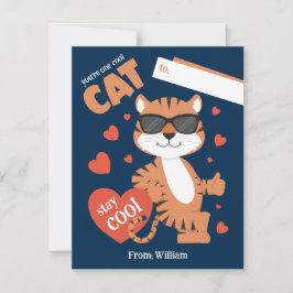 Du är en Coola Katt Kids Valentinkort Anteckningskort