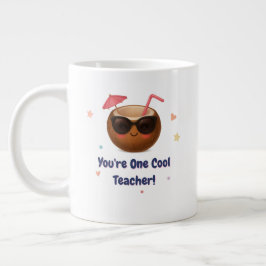 Du är en Coola lärare - Cute Coconut Jumbo Mugg