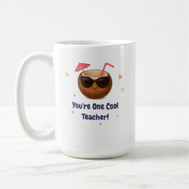 Du är en Coola lärare - Cute Coconut Mugg Gift
