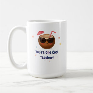 Du är en Coola lärare - Cute Coconut Mugg Gift