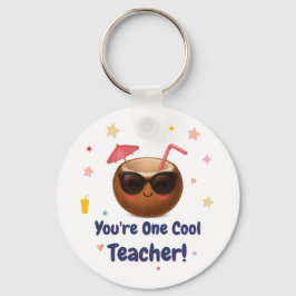 Du är en Coola Lärare - Cute Coconut Studenten Nyckelring