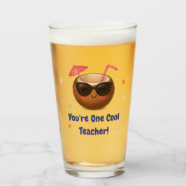 Du är en Coola Lärare - Funny Coconut Glass Kopp
