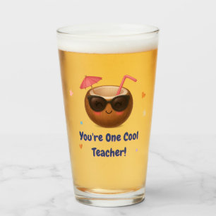 Du är en Coola Lärare - Funny Coconut Glass Kopp