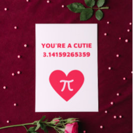 Du är en cutie pi julkort