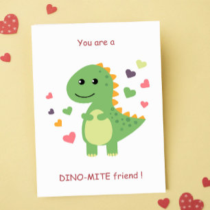 Du är en Dino-Mite vän klassrumsvalentin Helgkort