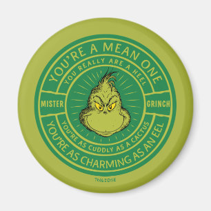 Du är en elak en herr Grinch märke Magnet