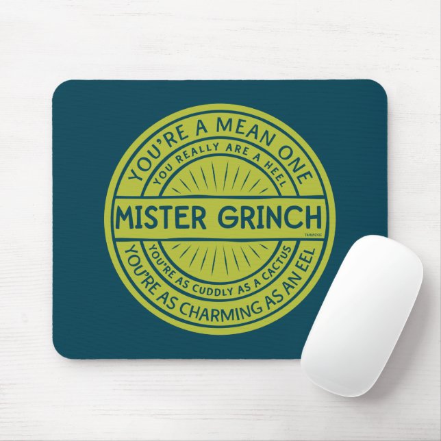 Du är en elak en herr Grinch Musmatta (Med mus)