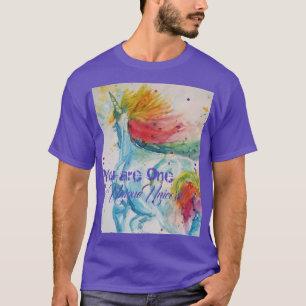 Du är en enastående enhörning! Regnbåge, vattenfär T Shirt