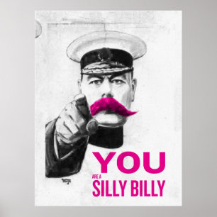 Du är en enfaldiga Billy Poster