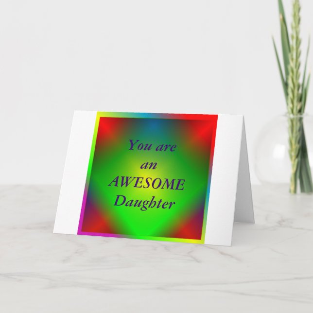 "Du är en Fantastisk-dotter"-hälsningskort Kort (Framsida)
