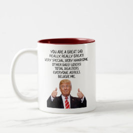 Du är en fantastisk pappa Trump Två-Tonad Mugg