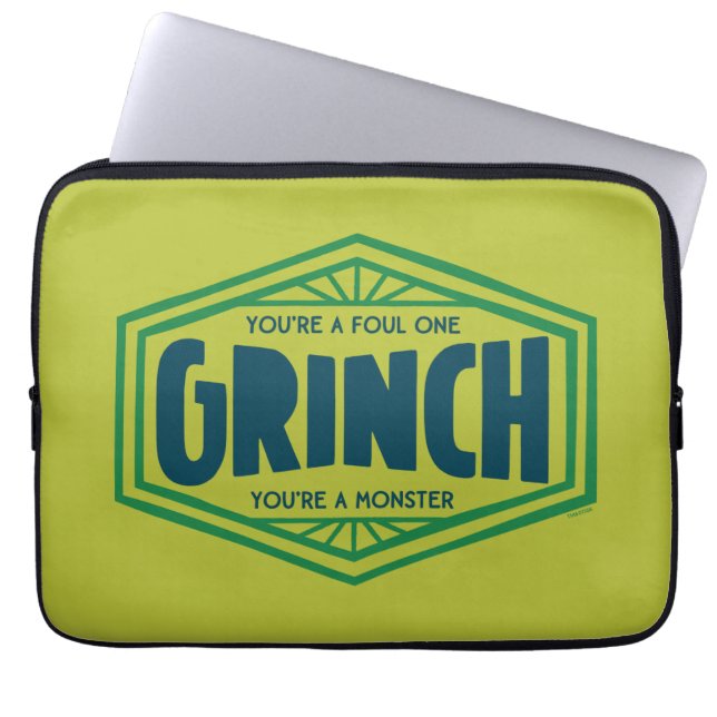 Du är en Foul One Grinch Laptop Fodral (Framsidan)
