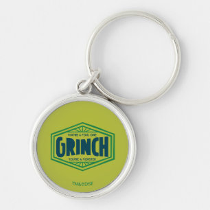 Du är en Foul One Grinch Rund Silverfärgad Nyckelring