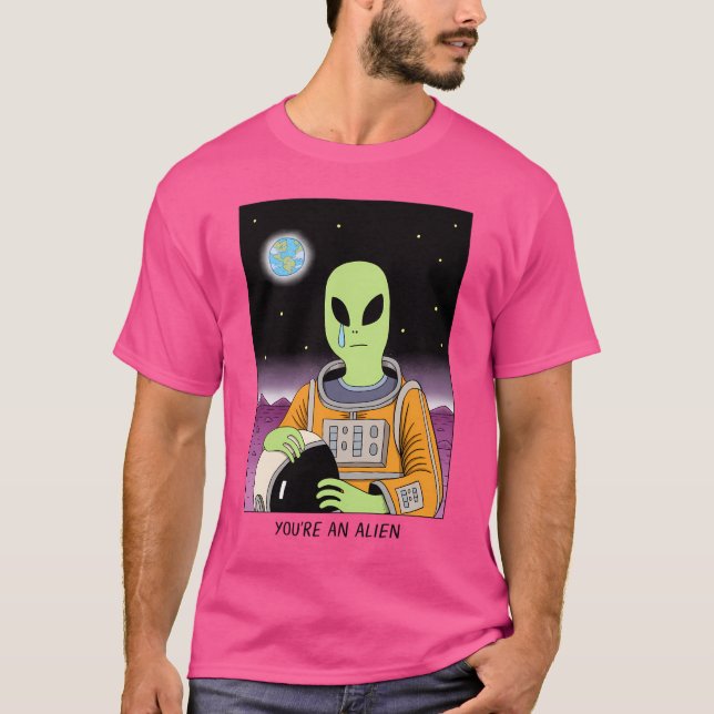 Du är en främling t shirt (Framsida)