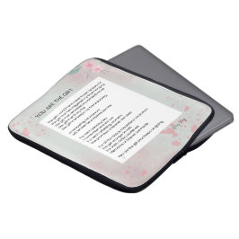 Du är en gåva - själv Kärlek inspirerande Dikt Laptop Fodral