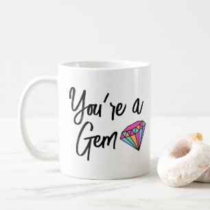 Du är en Gem Two-Tone Coffee Mugg