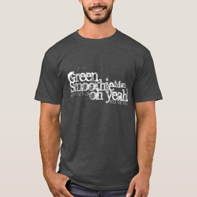 Du är en grön Smoothieman T-shirt (Framsida)