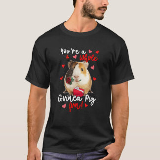 Du är en hel marsvin kul valentin marsvin t shirt