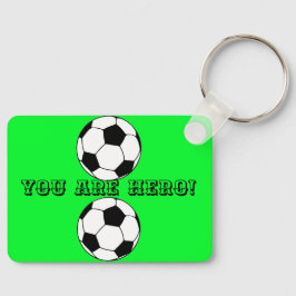 Du är en hjälte! nyckelring