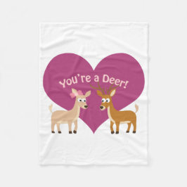 Du är en hjort! fleecefilt