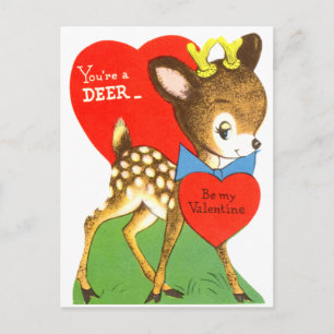 Du är en Hjort Valentine Helg Vykort