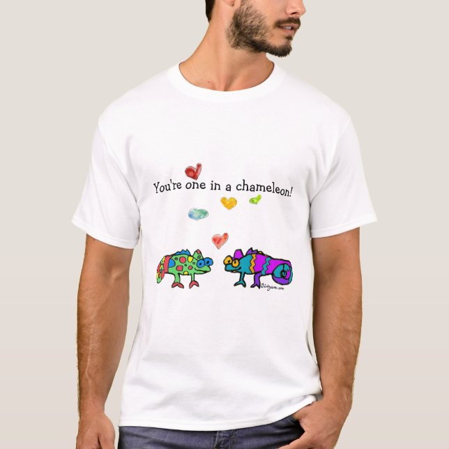 Du är en i en kameleont t shirt (Framsida)