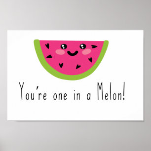 Du är en i en Melon Funny fruktpinne Poster