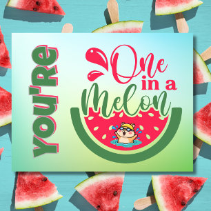 Du är en i en Melon Hamster som tänker på dig Vykort