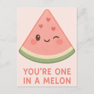 Du är en i en melon helg vykort