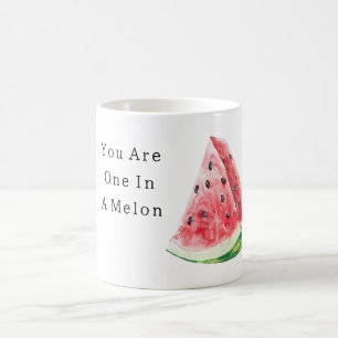 Du är en i en melon vattenmelon kaffemugg