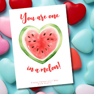 Du är en i en melonlustig valentins dag julkort