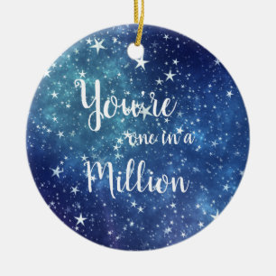 Du är en i en miljon Starry Himlar Julgransprydnad Keramik